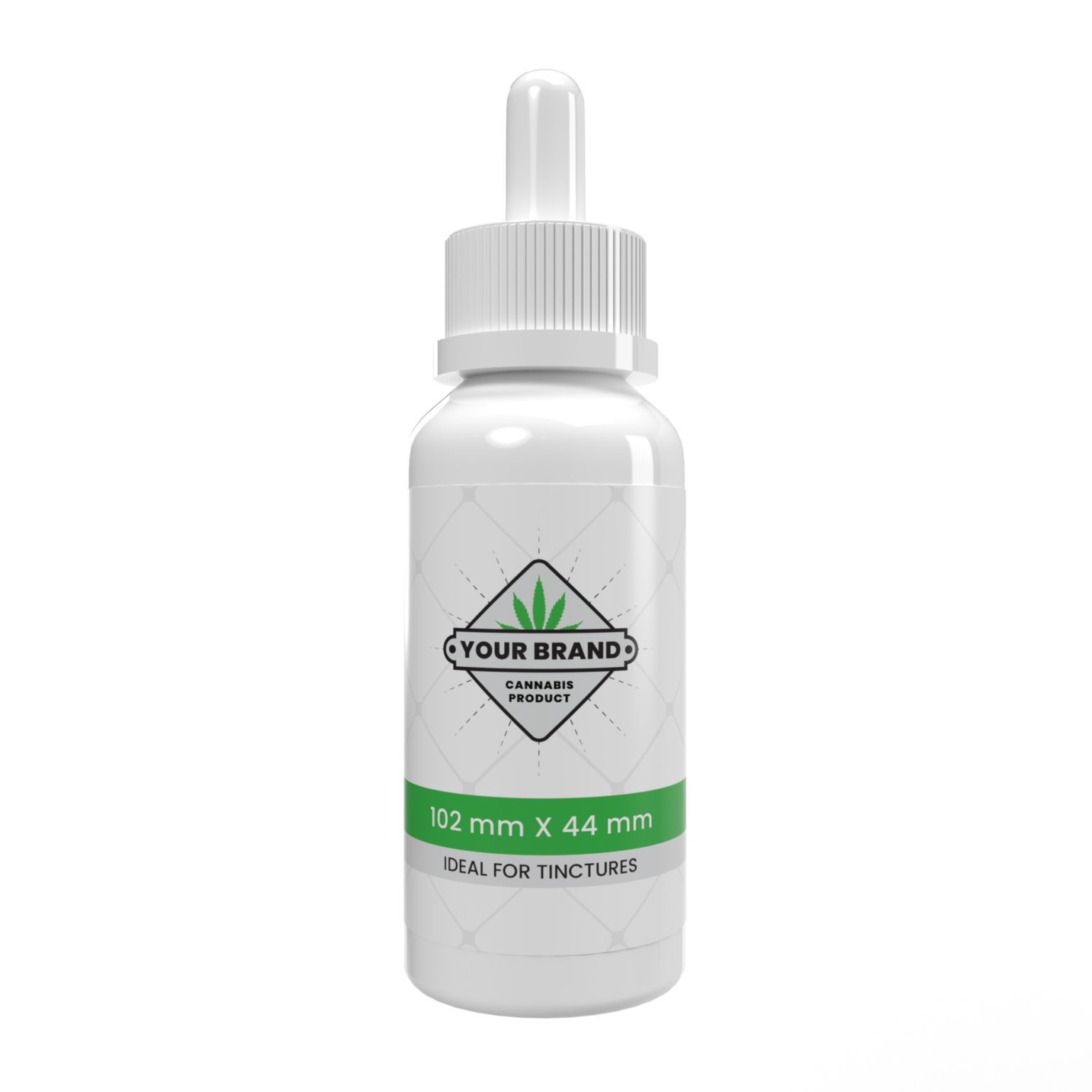 Tincture Bottle Custom Labels Dispensary Supply Canada